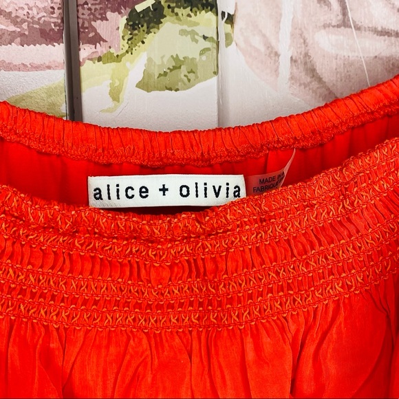 ALICE + OLIVIA off shoulder color block maxi dress - Picture 7 of 11